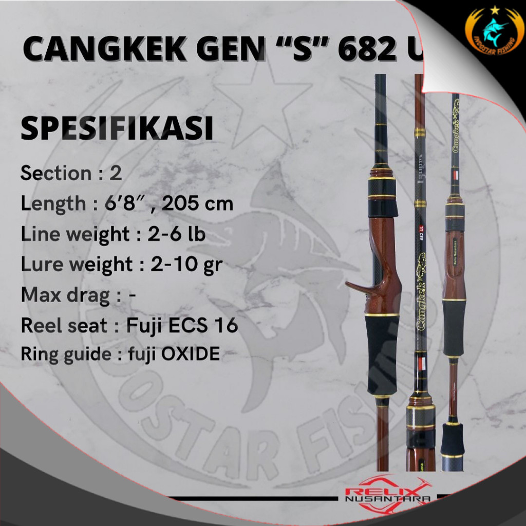 Joran Cangkek 682 Gen-S dan Cangkek Alap - alap Relix nusantara - indostar