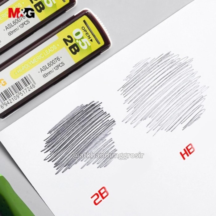 

Isi Pensil Mekanik 2B M&G ASL60076 Hi-Polymeric Leads per tube isi 12 Leads Refill Mechanical Pencil - SATUAN - ASL60076