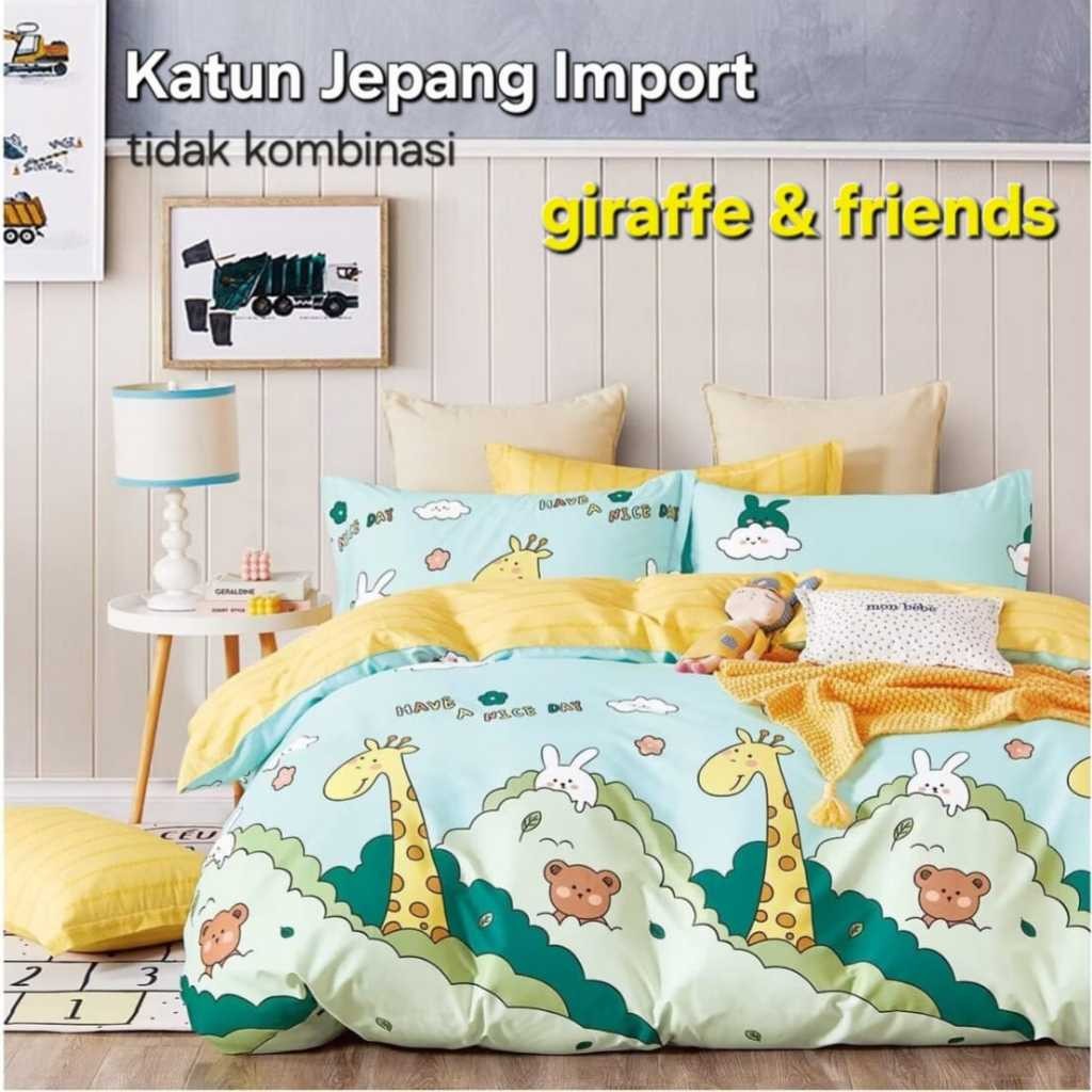 Sprei Set Katun Jepang Import Motif Anak / Sprei motif anak kids / sprei motif karakter / sprei anak