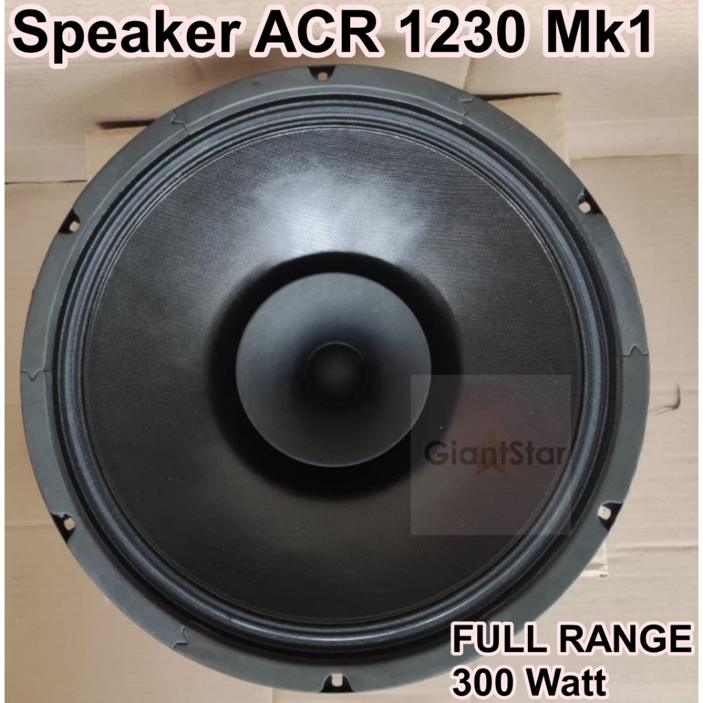 SPEAKER WOOFER FULL RANGE 12in 12 inch ACR 1230 Mk1 BLACK SPEAKER ACR 1230 Mk1 SALON 12inch ORIGINAL