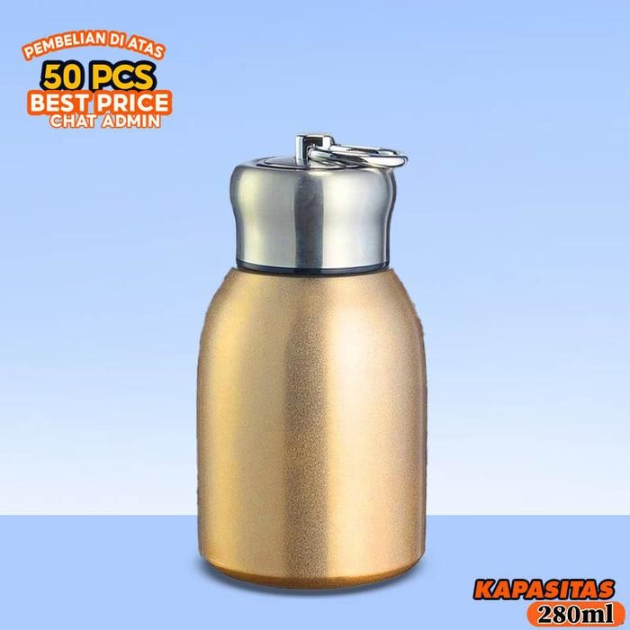 [[PROMO]] TUMBLER HANDLE MINI THERMOS VAKUUM INSULATED HOT AND COLD 300 ml  TAHAN PANAS DINGIN BOTOL