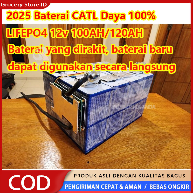 Battery Baterai lifepo4 12V 100Ah Cell terbaik Battery Lifepo4 12v 100ah/120AH  plus BMS 2025 batera