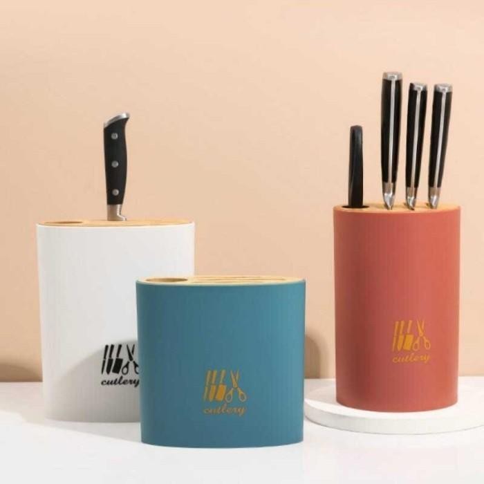 

DMKN Tempat Pisau Dapur Multifungsi Oval Shape Knife Holder 3065V1