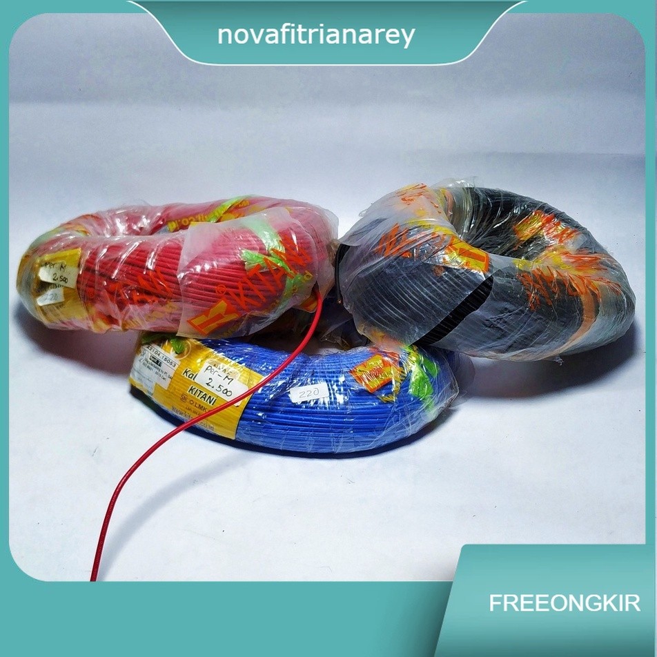 Kabel Serabut Nyaf 1x0,75 Kitani Panjang 100 meter  kabel body mobil/motor kabel serabut kabel insta