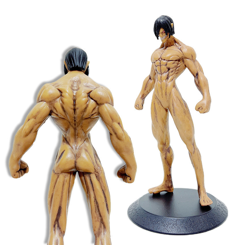 Action Figure Attack On Titan Eren - Figure Titan Reiner Attack On Titan Eren Mainan Pajangan Hiasan
