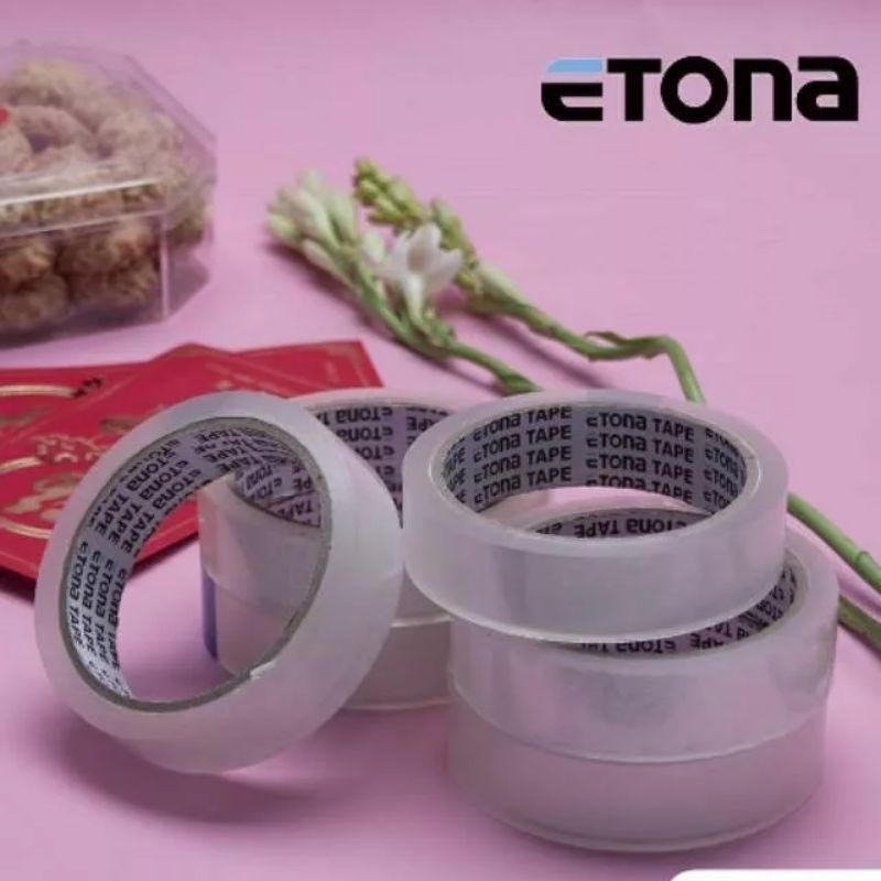 

Lakban Etona 1" 24 mm x 72 yard (24x72YD) Super Lekat Super Murah (Eceran 1 Pcs)