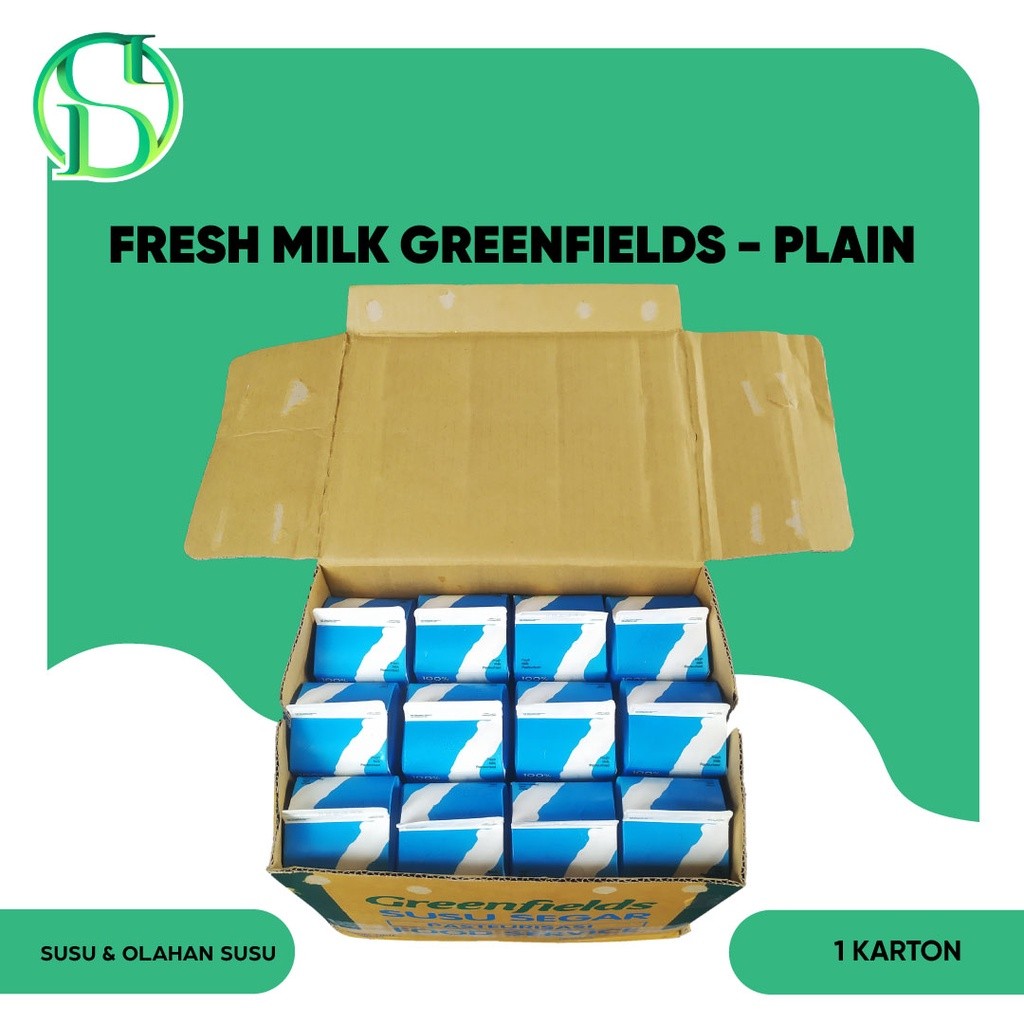 

Greenfields Fresh Milk 1 Karton / 12 Pcs