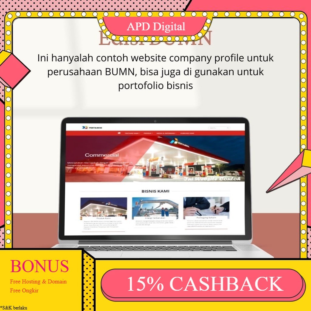 Source Code Website Company Profile Desain Pertamina APD