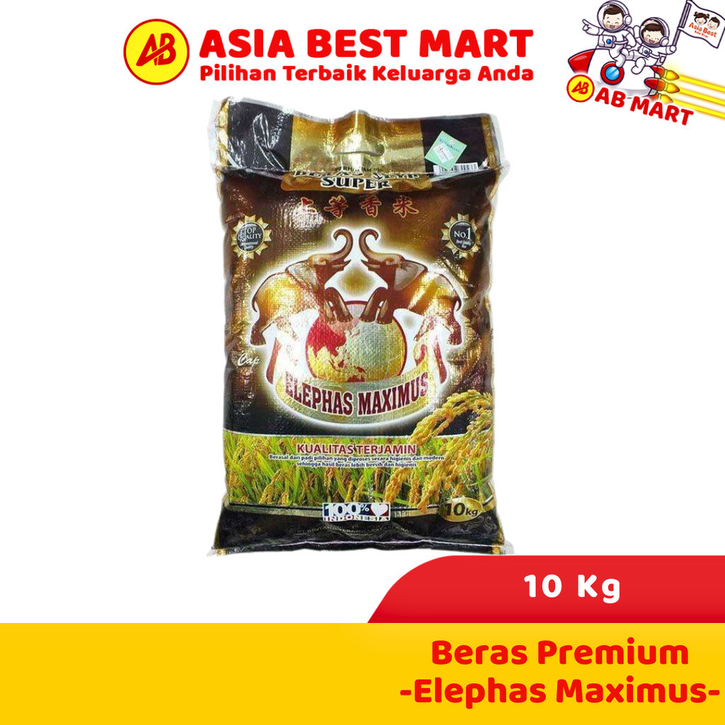 

NEW Beras Premium Elephas Maximus 10 Kg / 5 Kg Beras Cap Gajah Premium PREMIUM