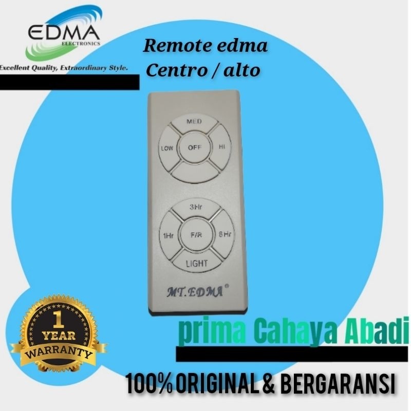 remote kipas mt edma Centro / alto kipas angin edma