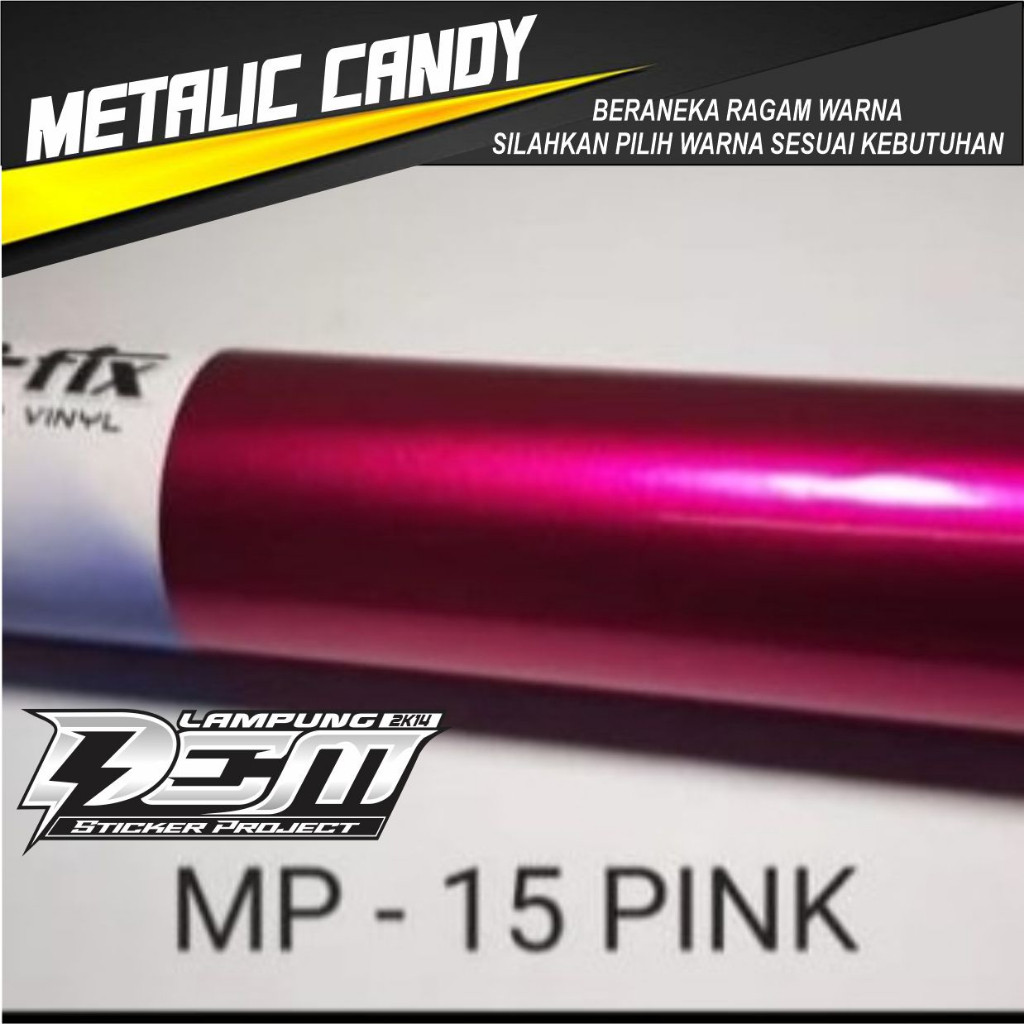 STIKER SKOTLET PROFIX PINK CANDY METALIK PREMIUM BERKUALITAS