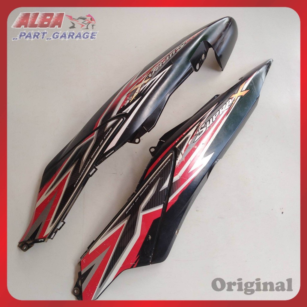 COVER BODI BELAKANG SUPRA X 125 NEW BATMAN KARBU KVL ORIGINAL COPOTAN/SECOND ORI