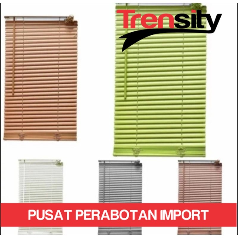 Tirai Jendela PVC Tirai Gulung Gorden Jendela Venetian Blind 40x180 60x180 Cm *TRENSITY*