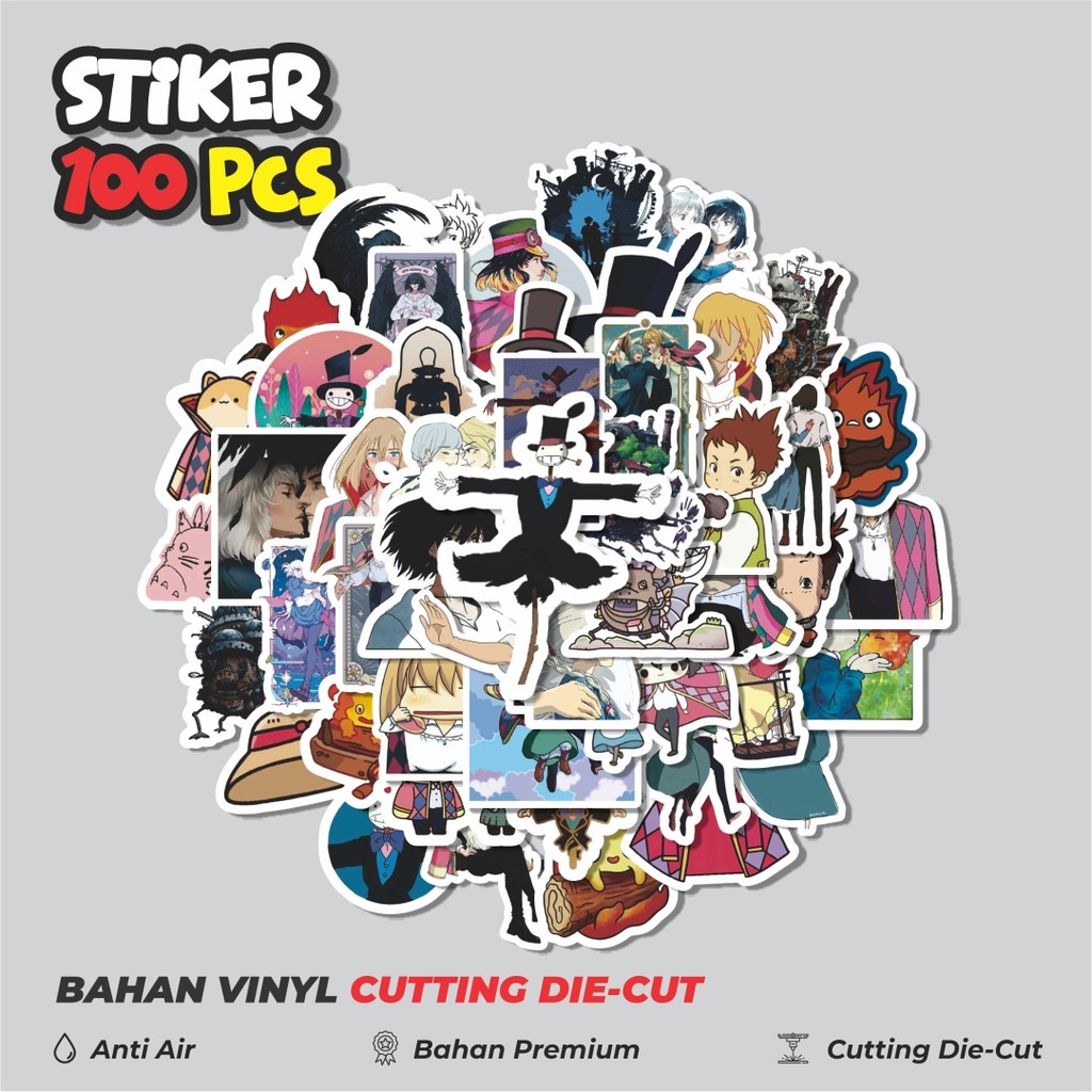 

Terbaru! 50 pcs Stiker Anime Ghibli Hayao Miyazakui V4 Dekorasi Lucu Kreatif untuk Notebook, Skateboard, HP