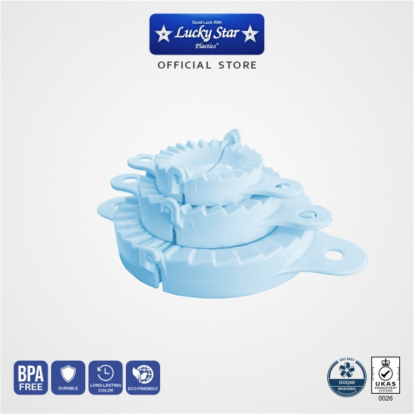 Lucky Star - CETAKAN PASTEL 3 IN 1 (DELUXE) 1153-DX / CETAKAN DUMPLING / CETAKAN PLASTIK