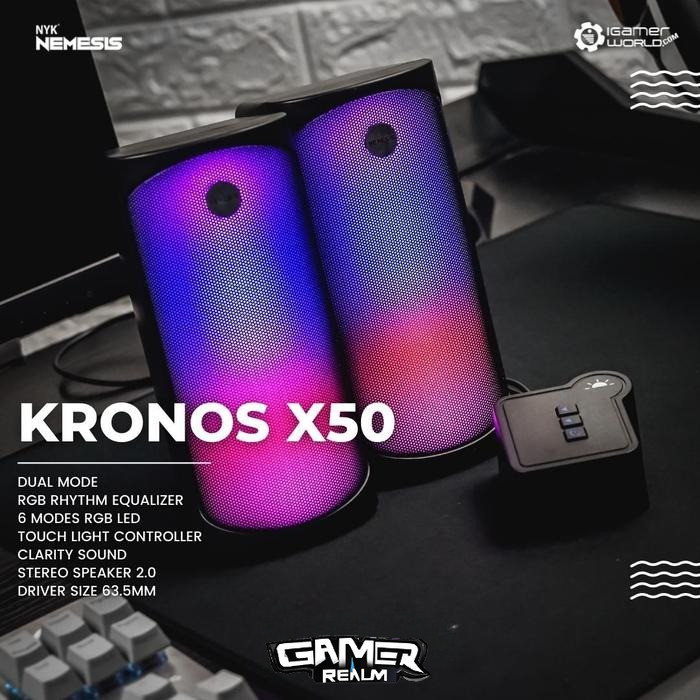 NYK Kronos X50 / X-50 Dual Mode RGB Rythm Bluetooth Gaming Speaker