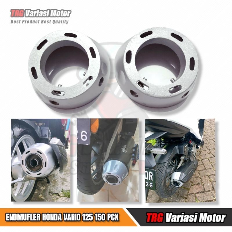 End Muffler Vario 150 End Muffler Mio End Mufler High Quality TRG Varian Warna Silver MM