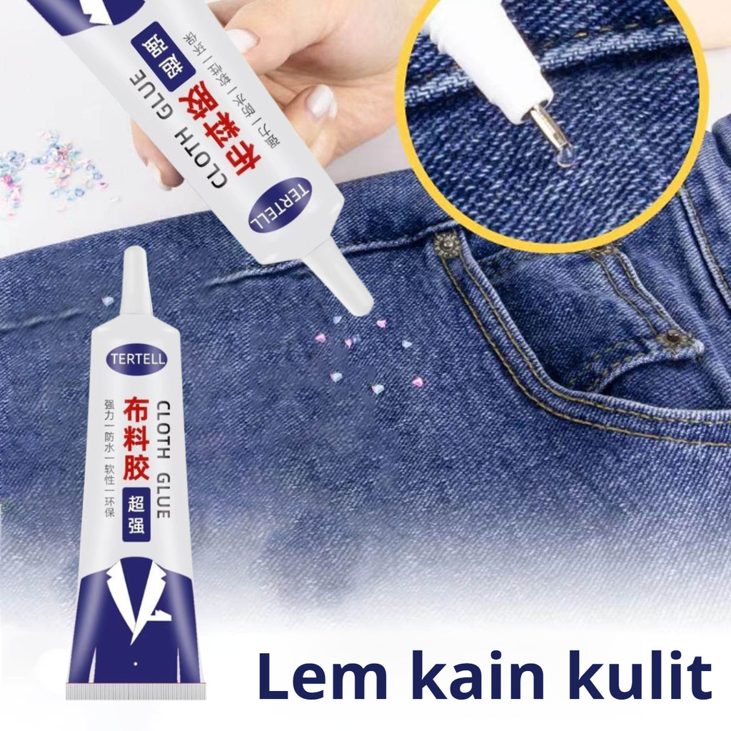 

【Kirim dalam 24 jam】[Non Toxic/Aman Untuk Anak]Perekat serbaguna untuk kain kulit karet tetap fleksibel /Lem Kain/Lem Jahit Instan/Perekat Tekstil untuk kain halus