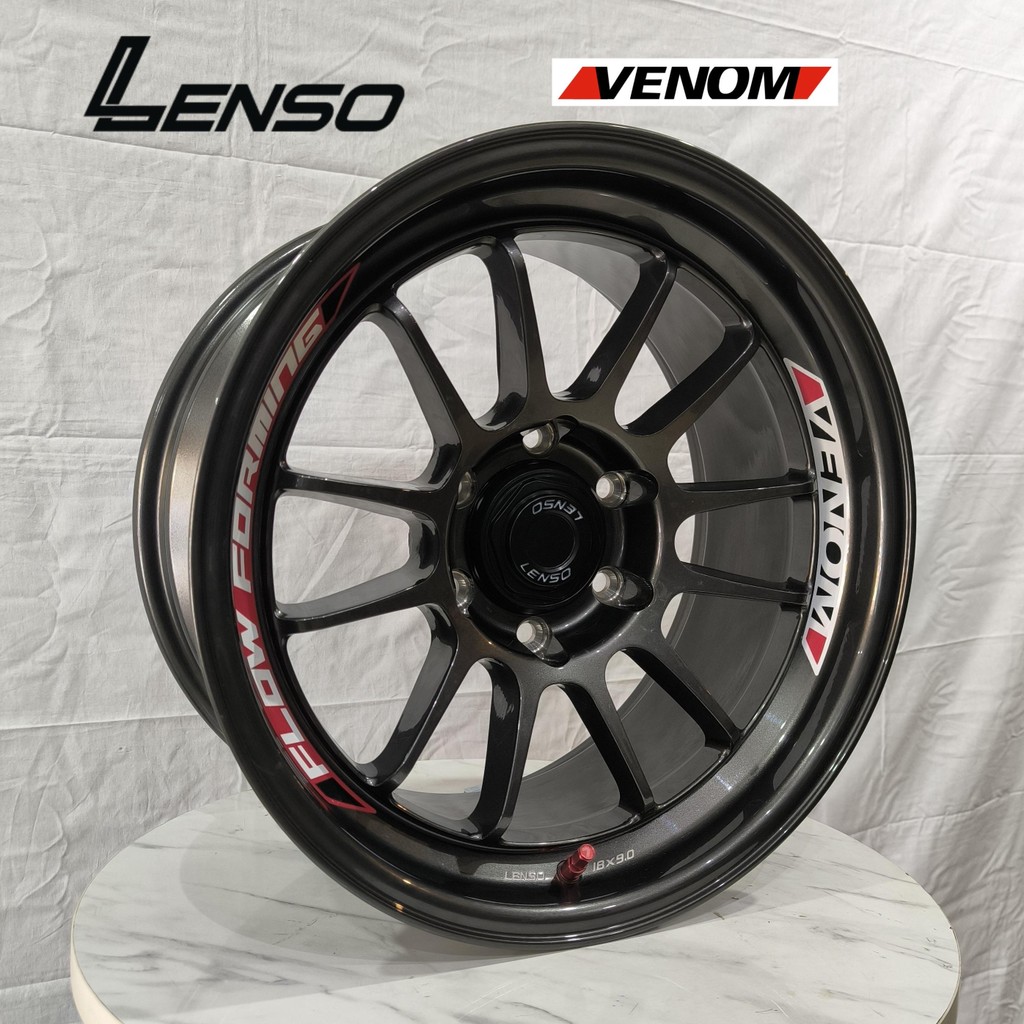 4p Velg Lenso Venom 5 18x9.0 6H 139.7 et0 HyperDark Ring 18 R18 Lebar 9 inci Mobil Fortuner Pajero H