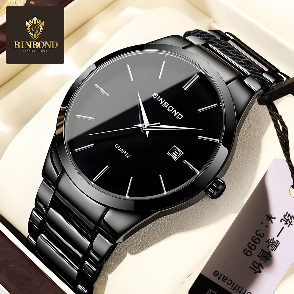 

Jam Tangan Fashion Pria Multifungsi Kalender Tahan Air Baru Cross-border Jam Tangan Bisnis Santai High-end Band Baja Grosir