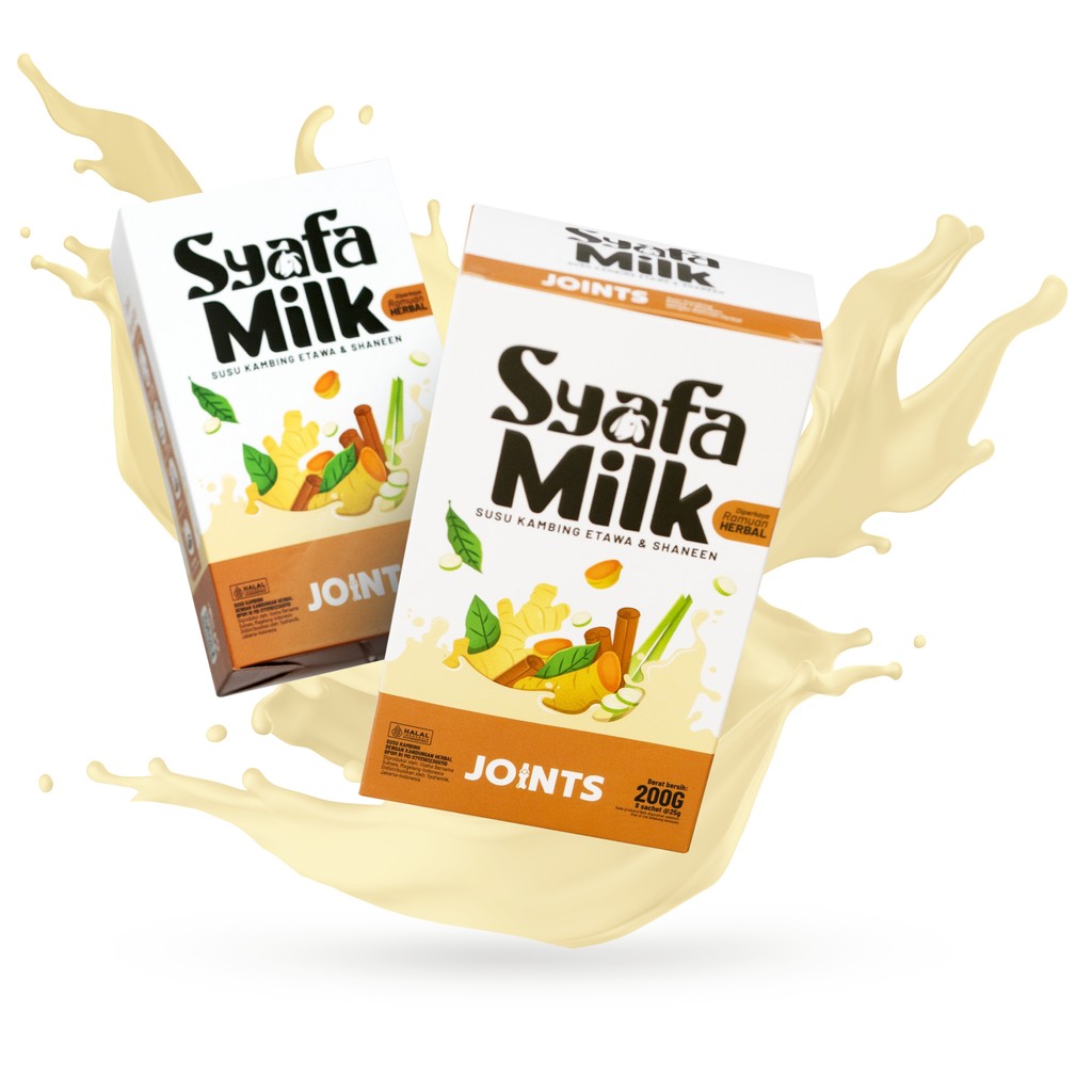 

Syafa Milk Susu Kambing Etawa & Shaneen untuk Kesehatan Sendi & Tulang - 1 Bok Isi 8 Sachet