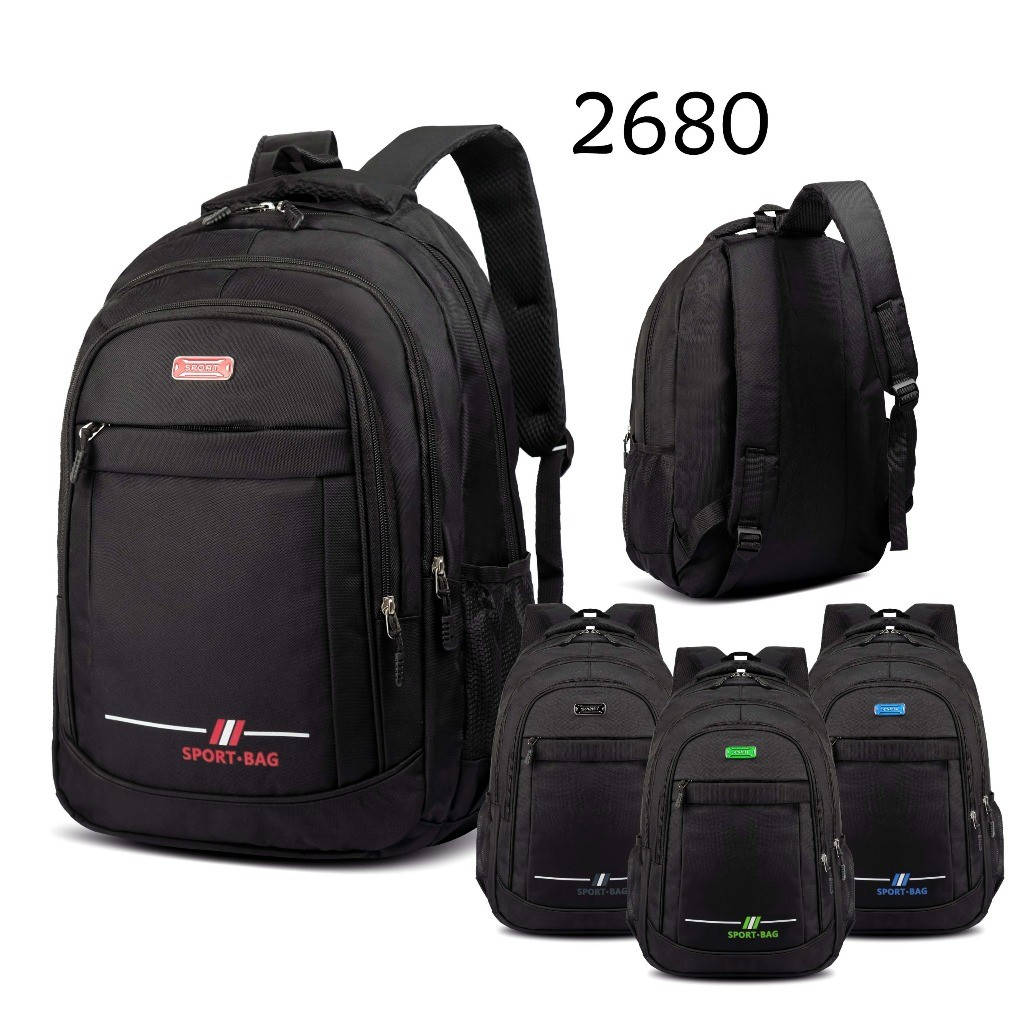 History Bags Surabaya-Tas Ransel Fashion 2680 Tas Backpack Punggung Tas Travel Laptop Tas Pria-Tas R