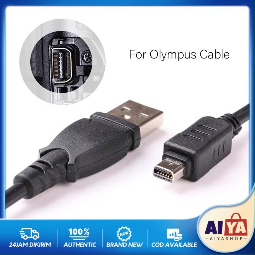 USB Kabel Data Kamera Olympus CB-USB5 / USB6 12 Pin CHARGER OLYMPUS Transfer Data Kamera to PC for E