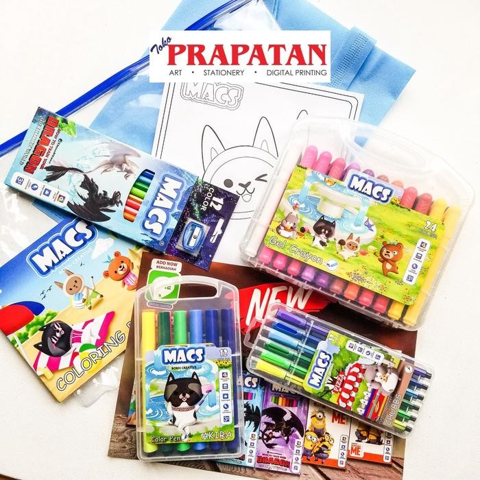 

TERLARIS! Macs Paket Mewarnai set 4 - Spesifikasi