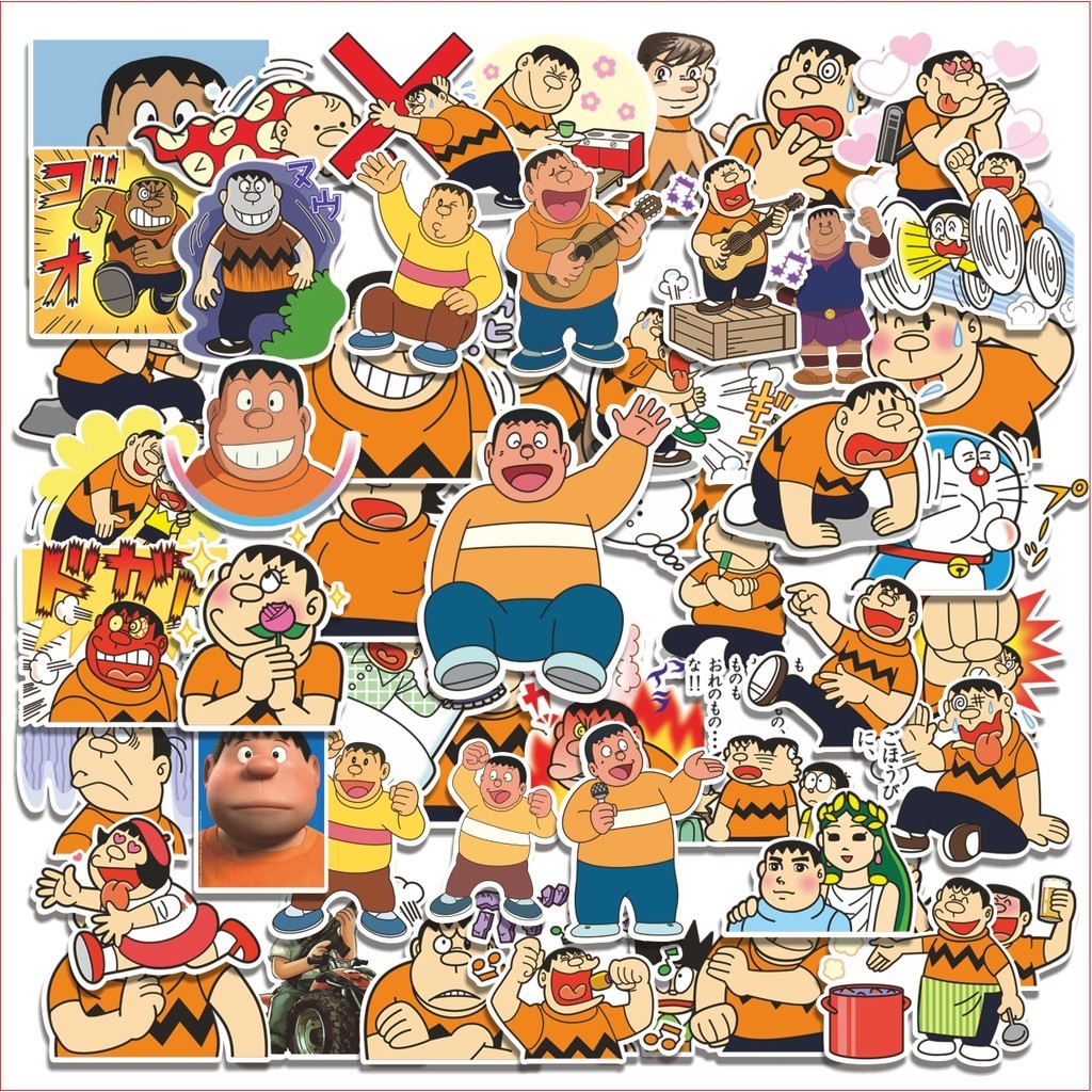 

COD 50 Pcs Stiker Giant Takeshi Gouda Lucu Anti Air Untuk Dekorasi Notebook Sepeda Skateboard Handphone DIY