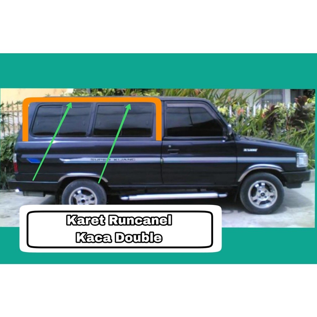Terlaris  Karet Bludru Kaca Double Mobil Toyota Kijang Super