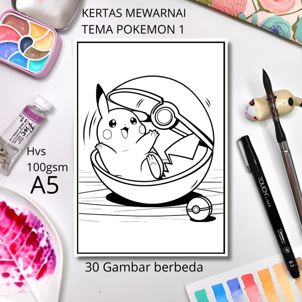 

30 Gambar Kertas mewarnai anak / Coloring / Sketa Tema Pokemon 1claraa aurel