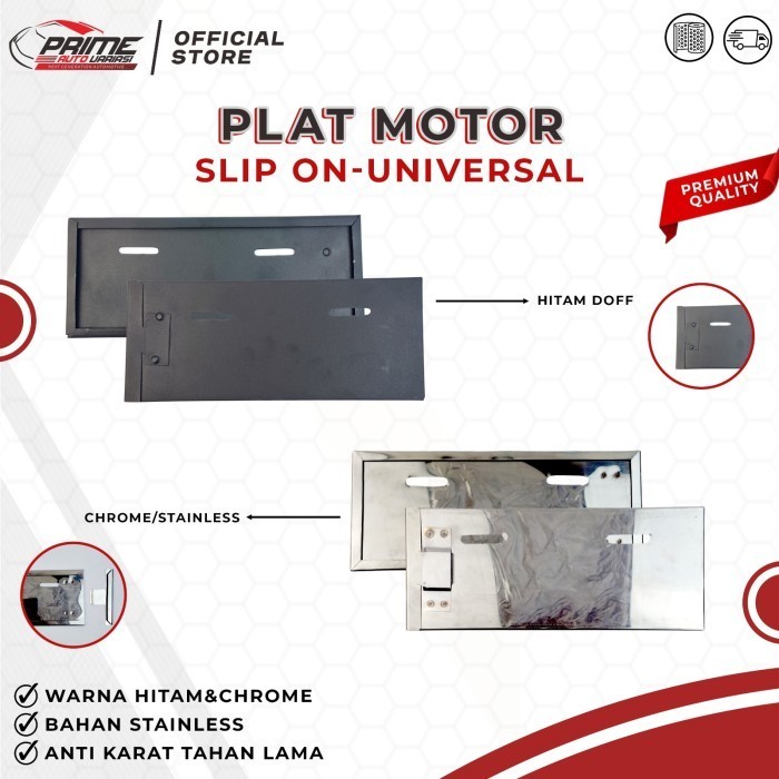 Cover Plat Motor Stainless Dudukan Plat Nomor Motor Premium - Dudukan Tempat Plat Nomor Motor Frame