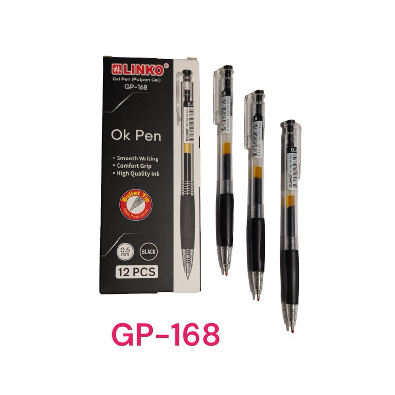 

Pulpen Gel OK Pen Linko 1 pack 12 Pcs