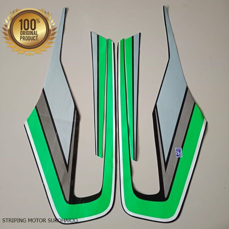 (ORI) STRIPING stiker list body yamaha RX KING 1992 full set hitam  kualitas original
