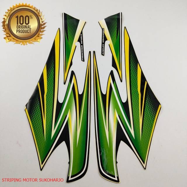 (ORI) Striping Yamaha rx king 2003 hijau full set  kualitas kualitas original