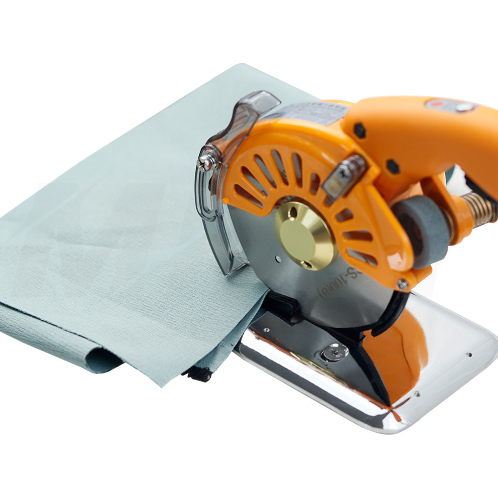 

Industrial Electric Scissors Handheld Round Blade Cutting Cloth Machine Silent Servo Direct Drive Electric Round Knife 110V-220V