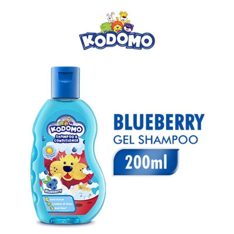 KODOMO Shampo Gel Blueberry 200mI - Shampo Bayi