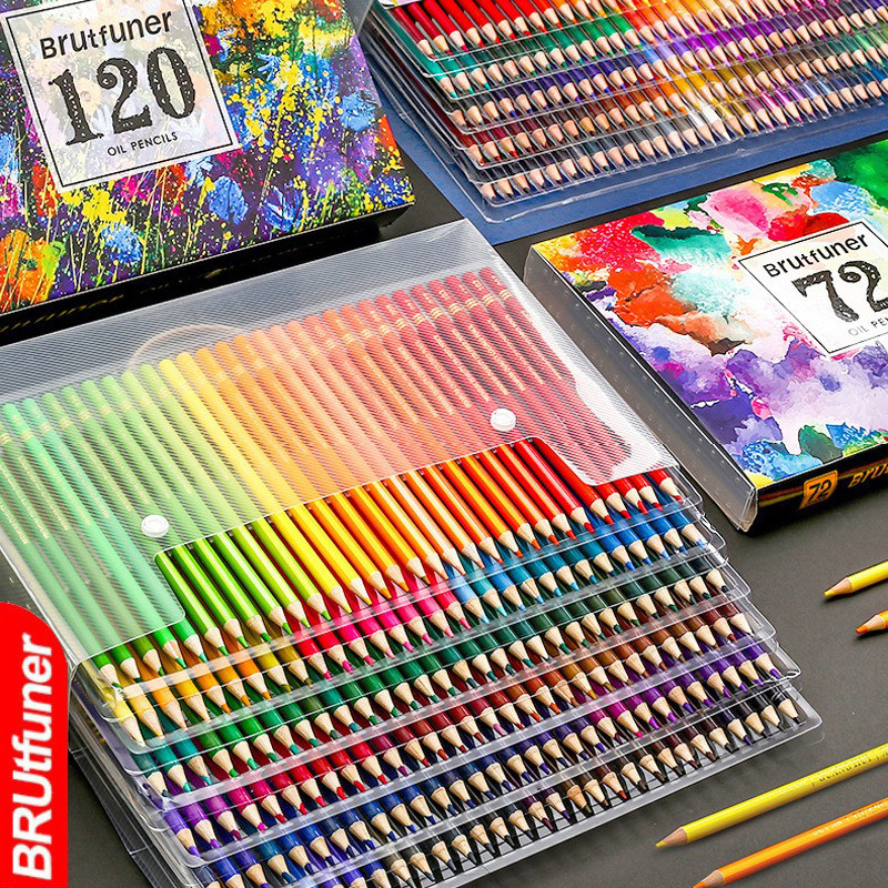 

48/72/120/160 Oil-based Colored Pencil Set Student Professional Painting Graffiti Filling Colored Pencil Art Design Stationery
