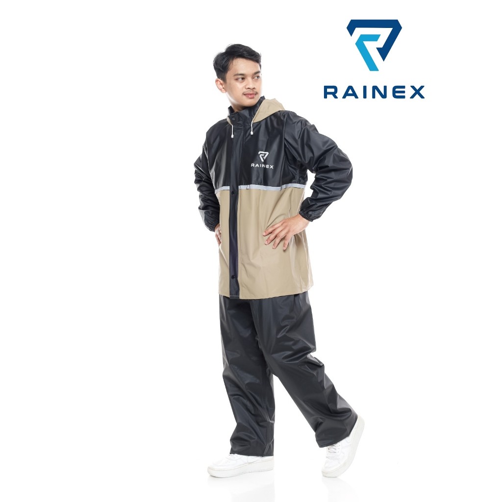 KNV63 JAS HUJAN SET HOODIE PREMIUM QUALITY BY RAINEX RAINCOAT (Pria & Wanita) Anti Rembes,Desain Bra