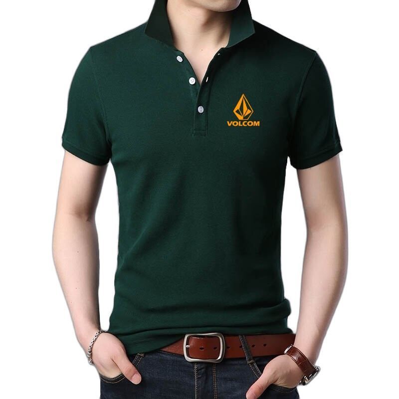 Baju Baju Kaos Polo Shirt Pria Volcom Texs Gold/ Kaos Kerah Premium ,Baju Kaos Kerah Pria Dan Wanita