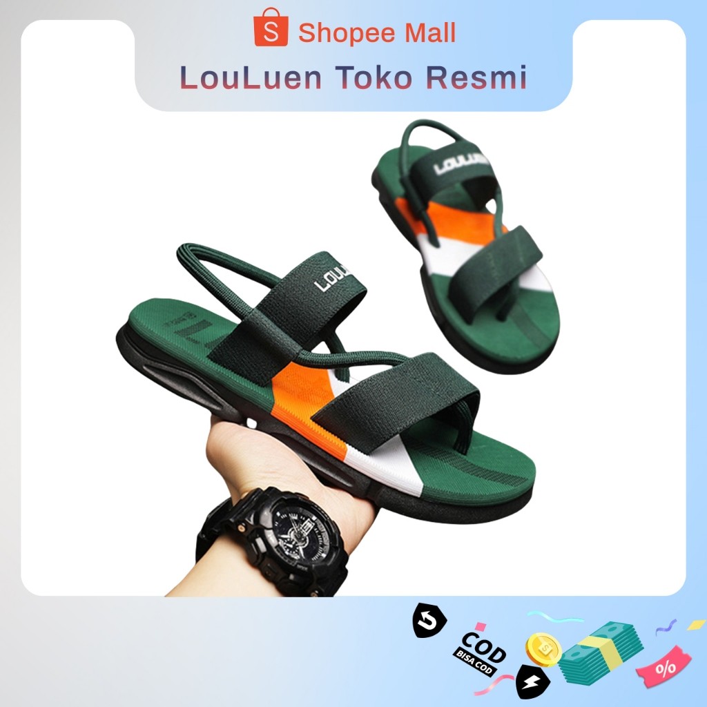 PROMO LOULUEN sandal tali pria Sandal Pria Kasual  sandal pria original 100% sandal pria kekinian sa
