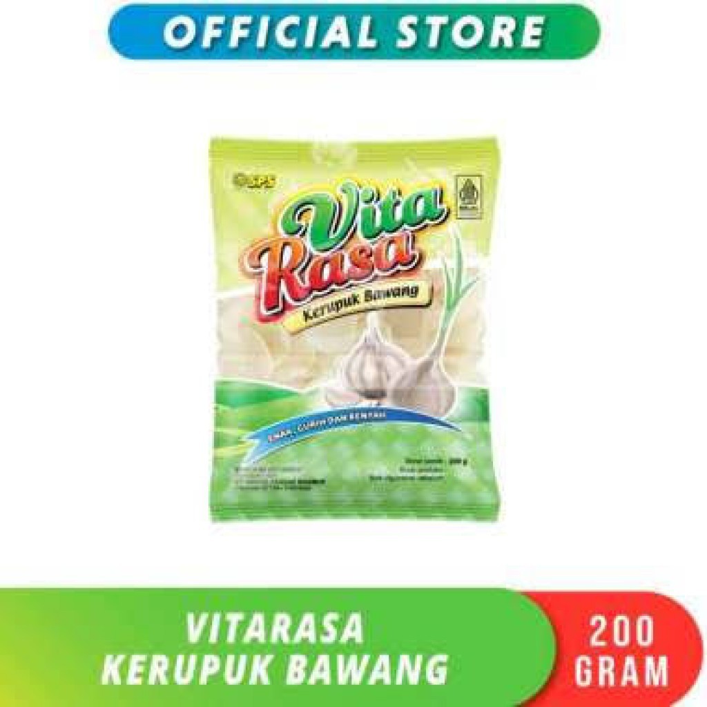 

[Kerupuk] SPS - VitaRasa Kerupuk Bawang Mentah | Kemasan 200gr