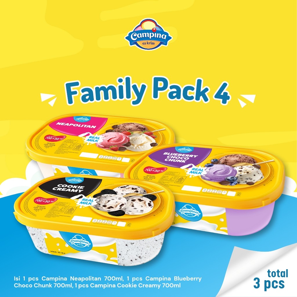 

Campina Family Pack 4 - Es Krim