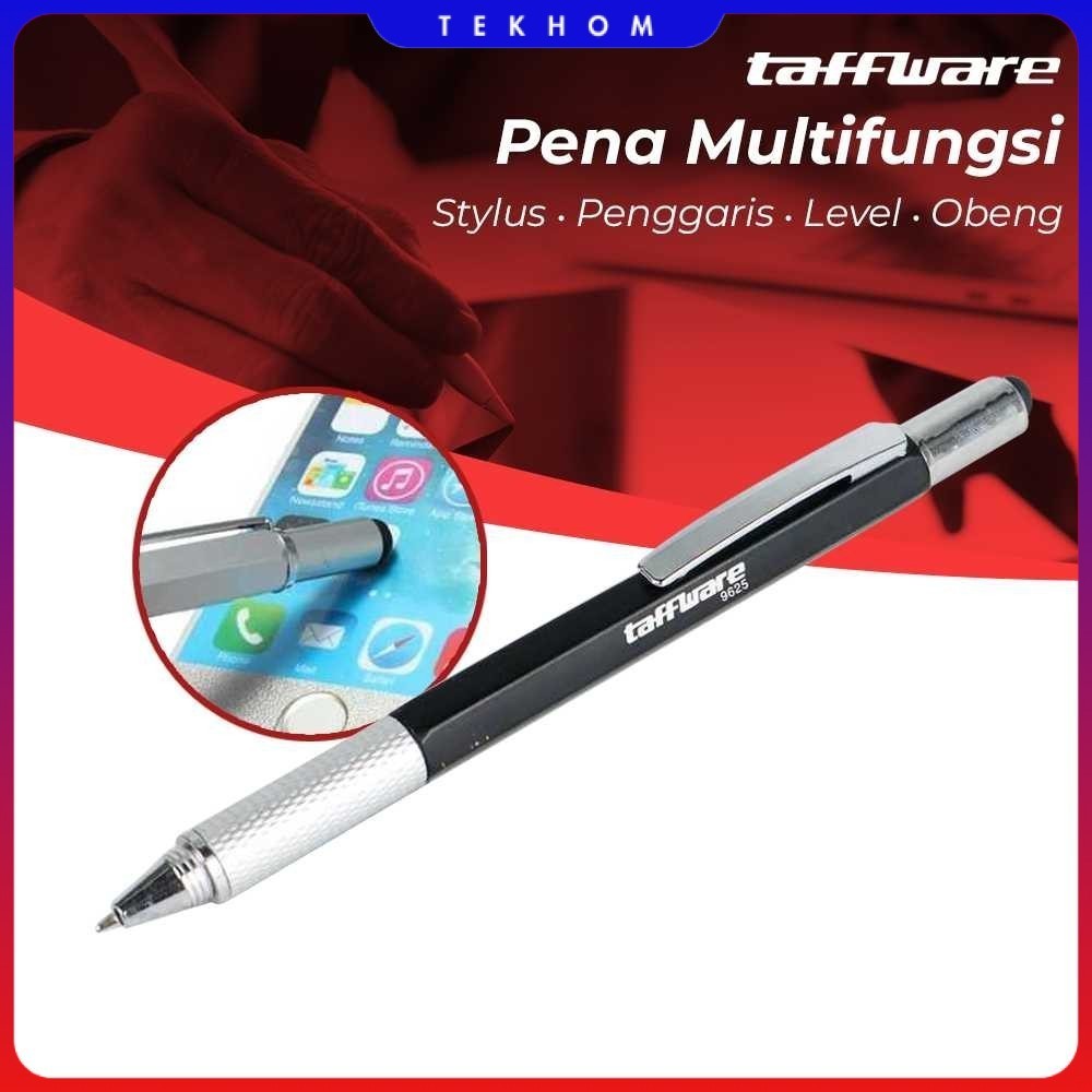 

Taffware Pena Multifungsi Plastik Stylus Penggaris Waterpass Obeng - 9625