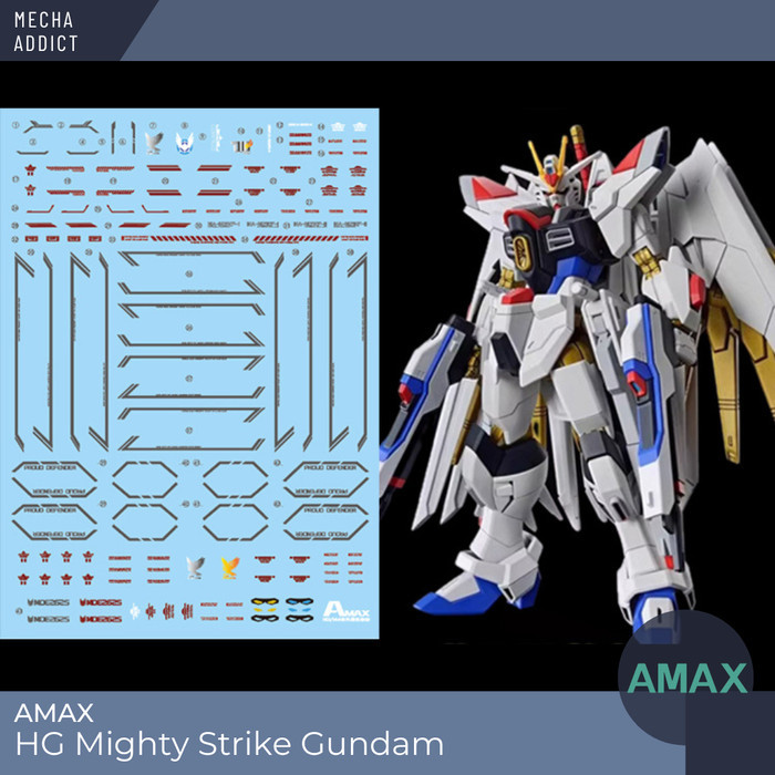 Water Slide Decal HG Mighty Strike Freedom Gundam by AMAX