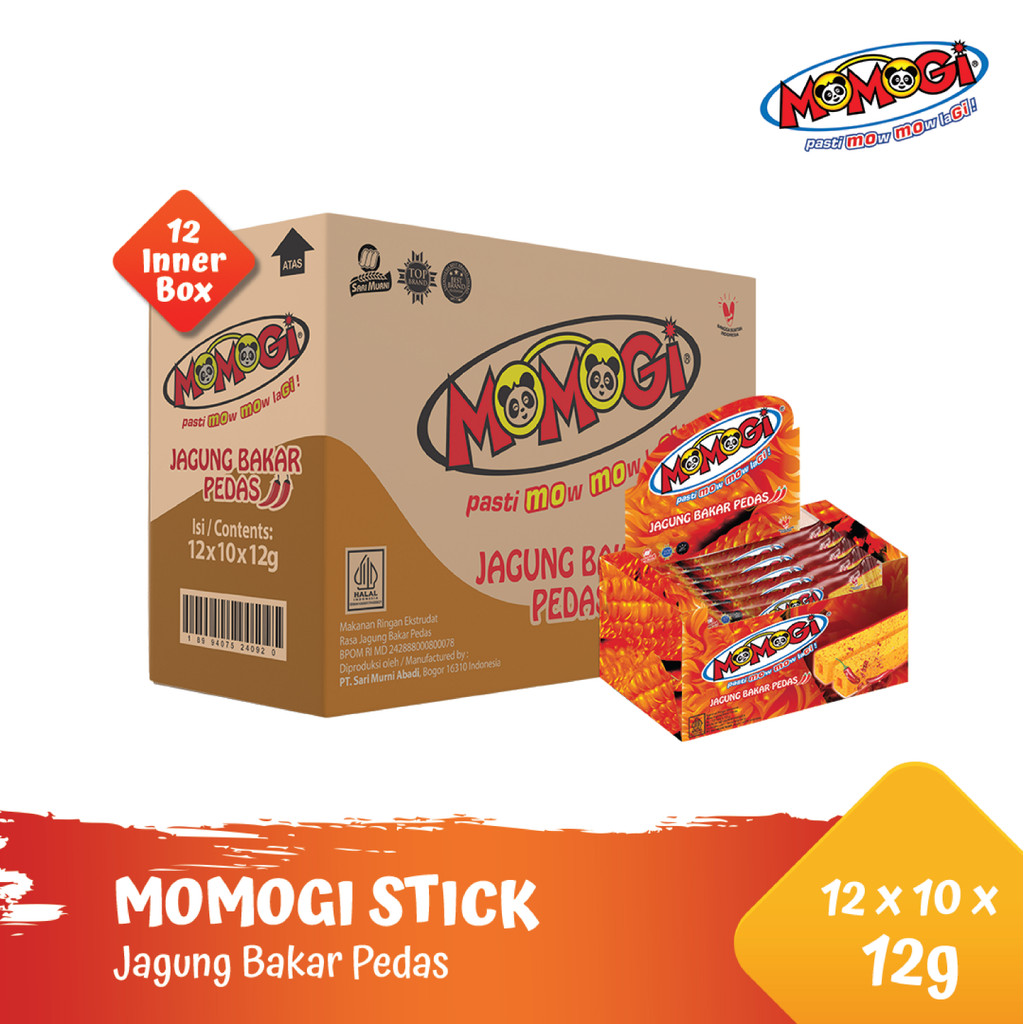 

Momogi Stick Jagung Bakar Pedas 12gr (1 Karton @ 12 Box)