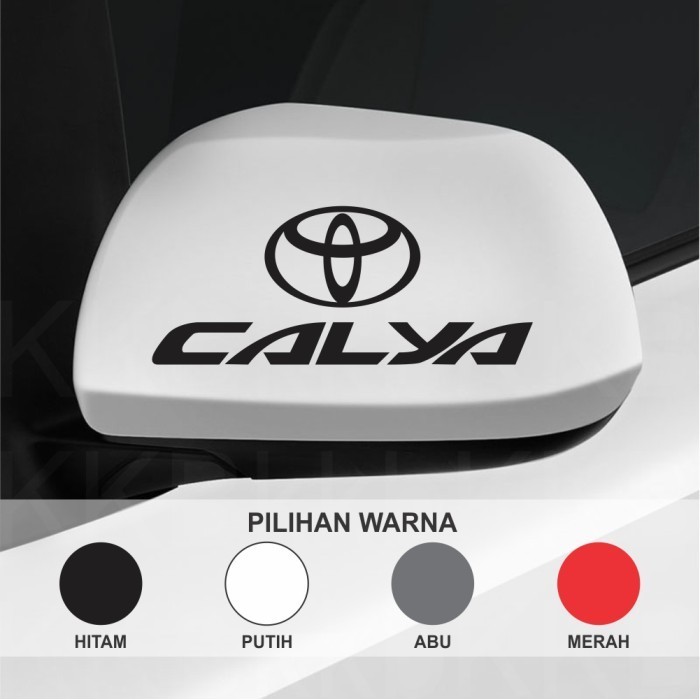 Cutting Sticker Calya Toyota Sepasang Stiker Spion Mobil Calya Lucu FREE CUSTOM DESAIN