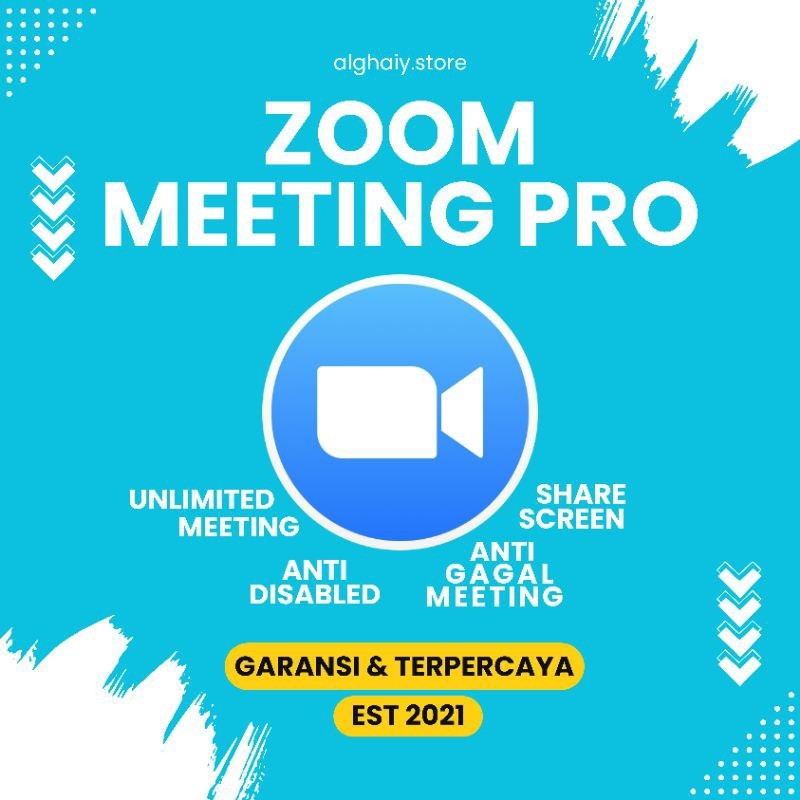 zoom pro meeting bulanan 100-300 peserta anti disabled termurah bergaransi