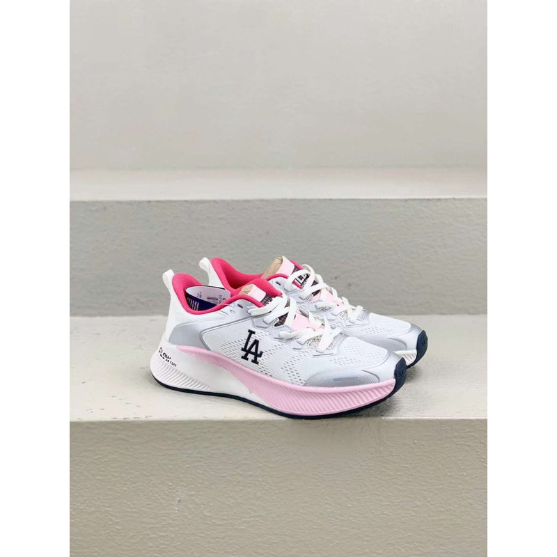 Sepatu MLB Athflow LA Dodgers Sneaker Shoes White Pink
