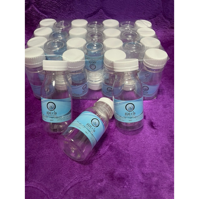 

botol kosong air zam zam warna biru UK 60/80 1 pack isi 25 oleh oleh haji dan umrah